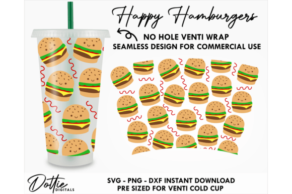 Burgers Cold Cup No Hole SVG 24oz Review