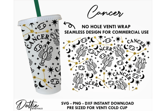 Cancer Star Cold Cup No Hole SVG 24oz Review