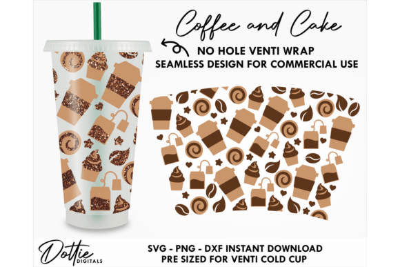 Coffee Cake Cold Cup No Hole SVG 24oz Review