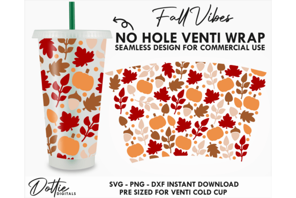 Fall Vibes Cold Cup No Hole SVG 24oz Review