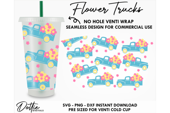 Flower Tricks Cold Cup No Hole SVG 24oz Review