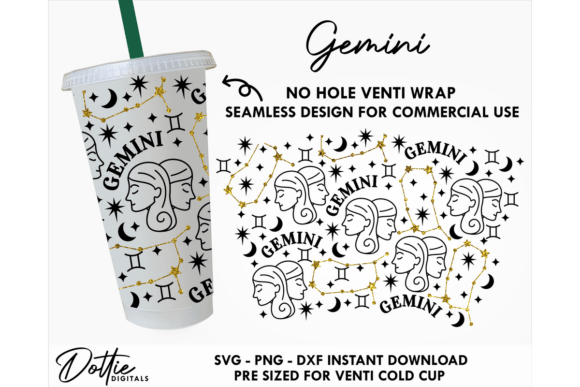 Gemini Zodiac Cold Cup No Hole SVG 24oz Review