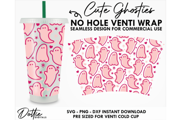 Ghosts Spooky Cold Cup SVG
