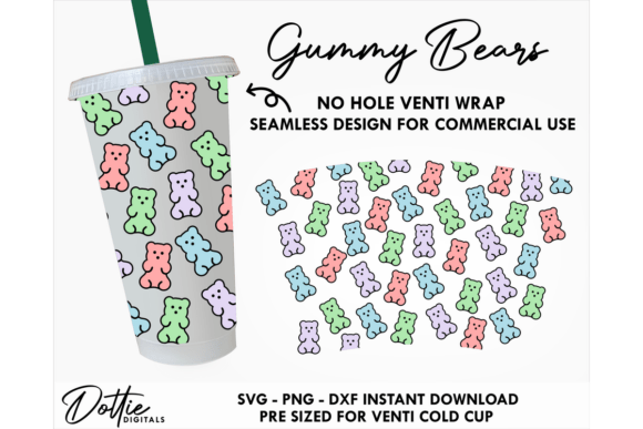 Gummy Bear Cold Cup SVG Design Review