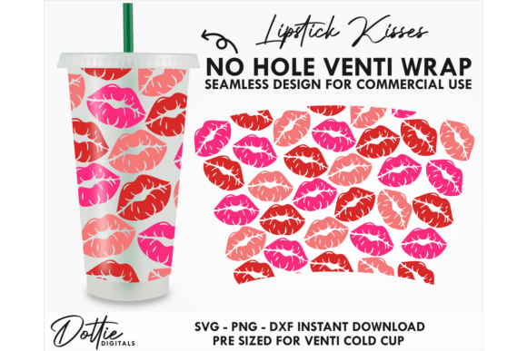 Kiss Lipstick Cold Cup SVG Design Review