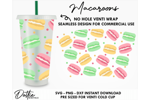 Macaroon Cold Cup SVG Design Review