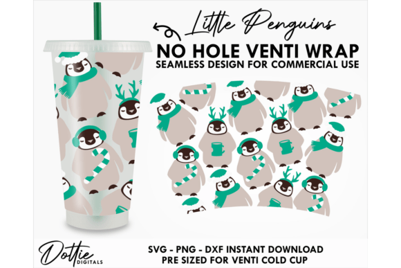 Penguins Cold Cup SVG