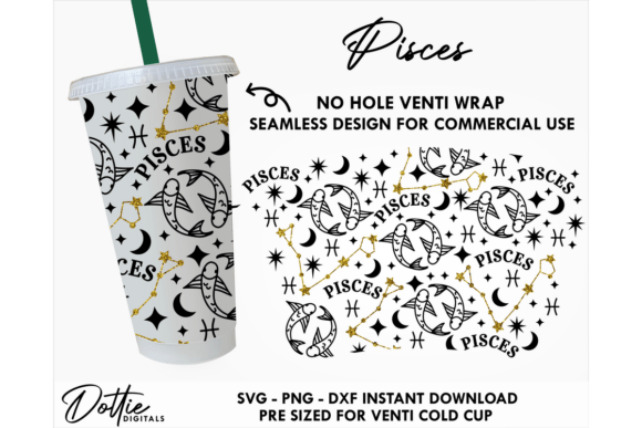 Pisces Cold Cup No Hole SVG 24oz Review