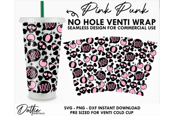 Punk Halloween Cold Cup SVG