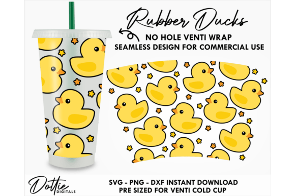 Rubber Ducks Cold Cup No Hole SVG 24oz Review
