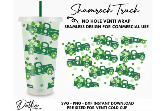 Shamrock Truck Cold Cup No Hole SVG 24oz Review