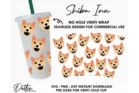 Shiba Inu Dog Cold Cup SVG Design Review
