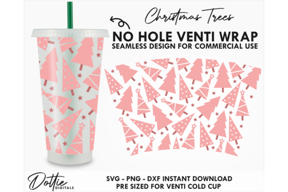 Xmas Trees Cold Cup No Hole SVG 24oz Review